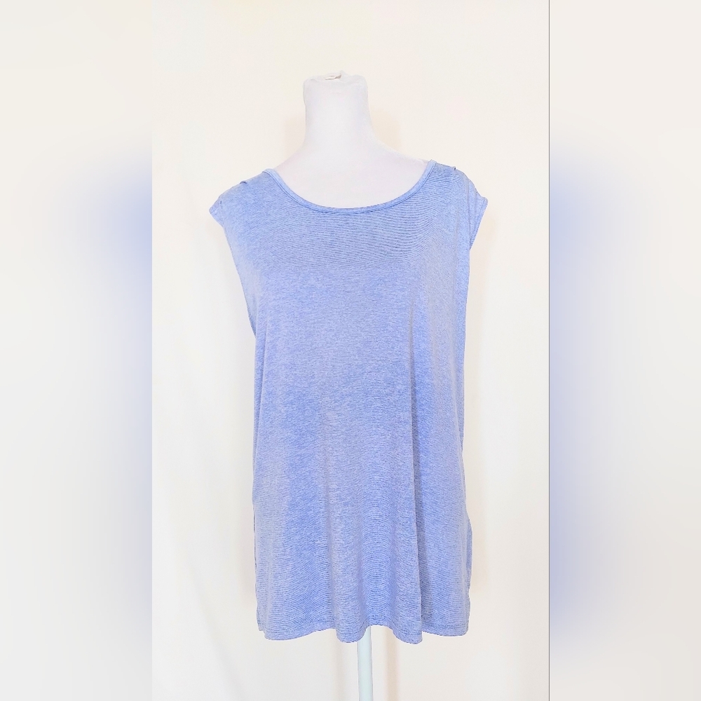 Lands' End Sleeveless Crossback Athletic Tank Top Size Large 14 16